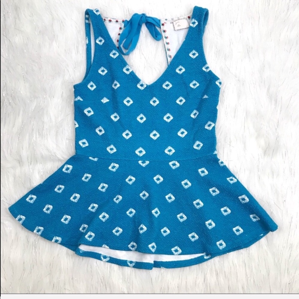 Anthropologie Postmark Flynn Peplum Tank NWOT - Picture 1 of 6